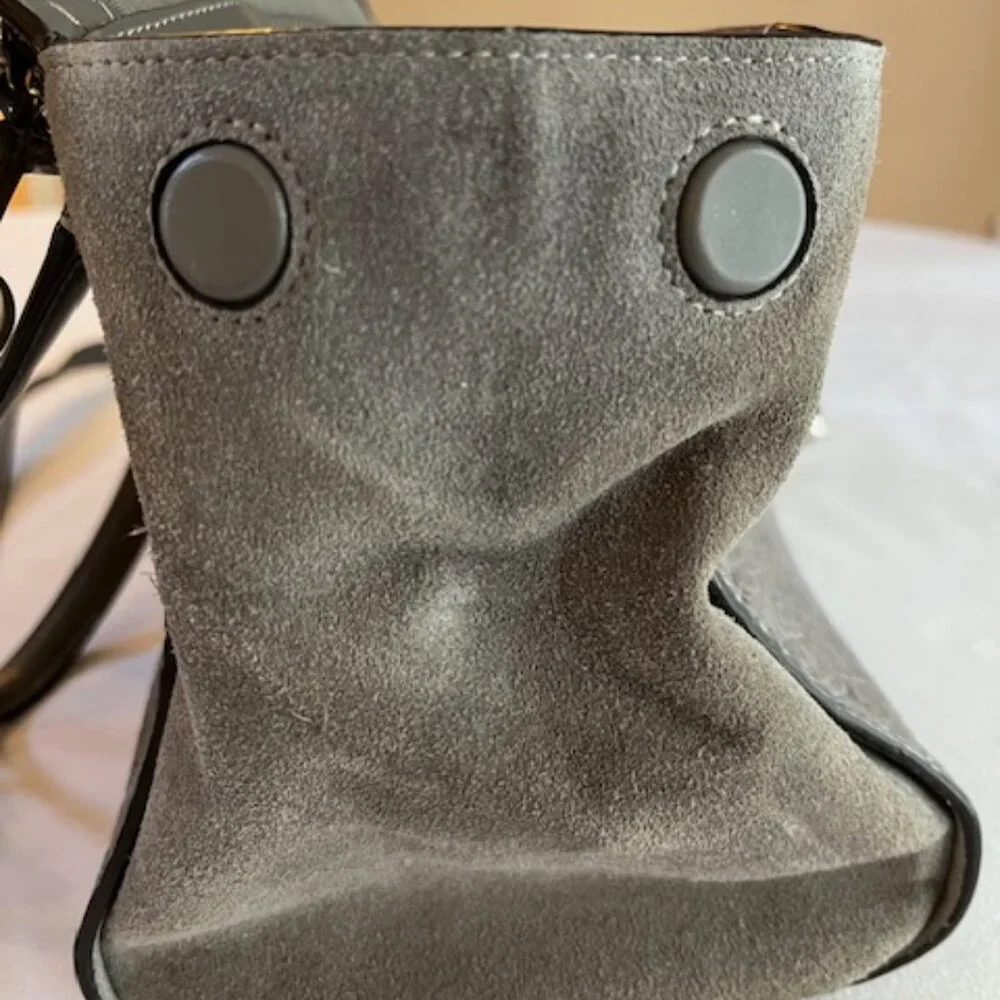 COACH | New York Faye Suede and Gray Leather Crossbody Shoulder Bag-EUC - Picture 10 of 16